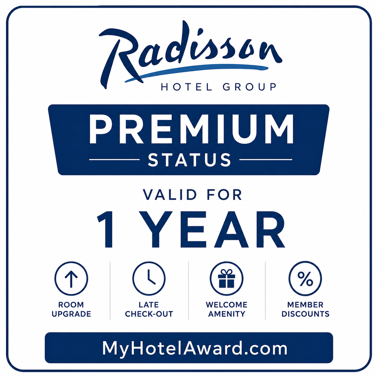 Radisson Premium Status for 1 year