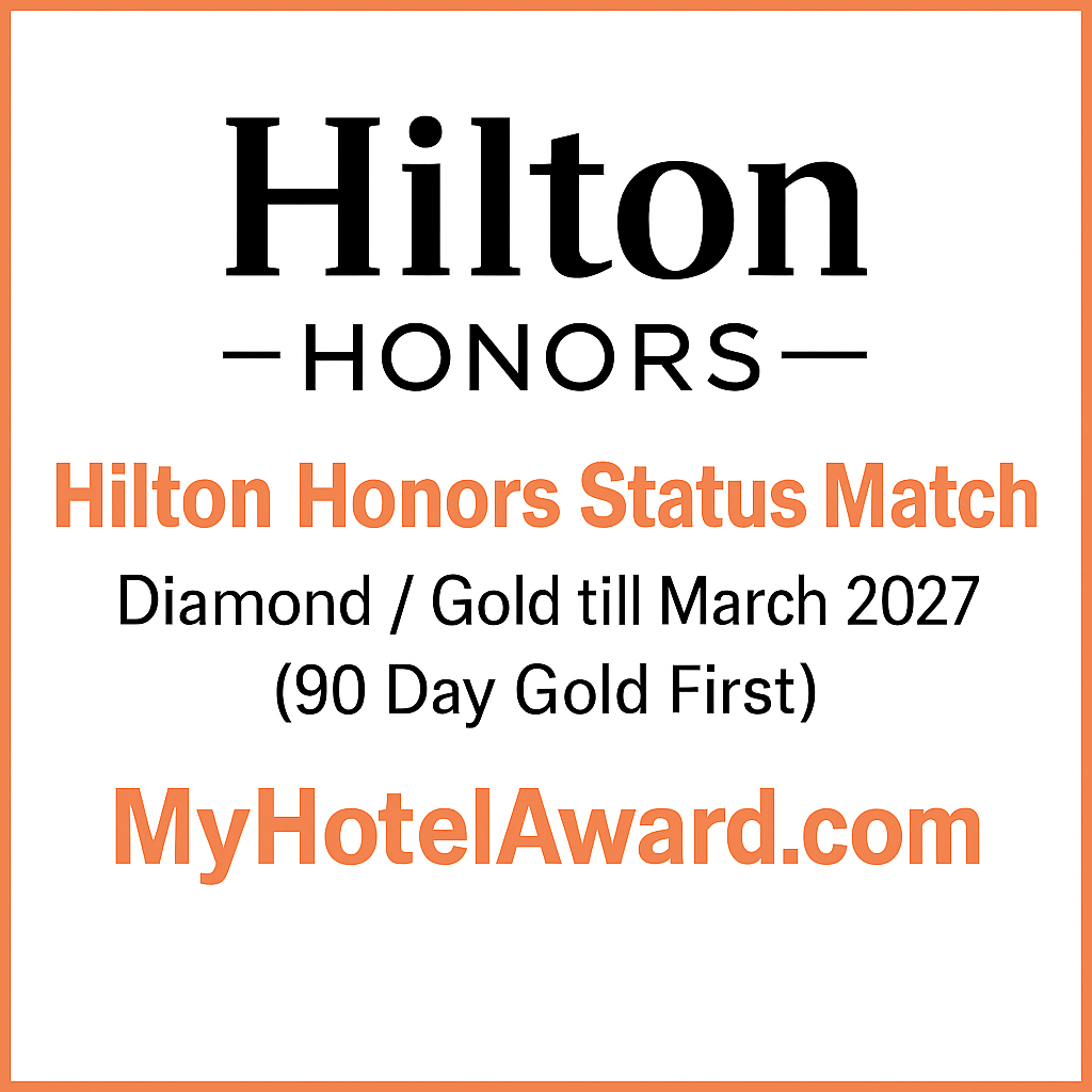 Hilton Honors Status Match Diamond/Gold till March 2027 (90 Day Gold First)